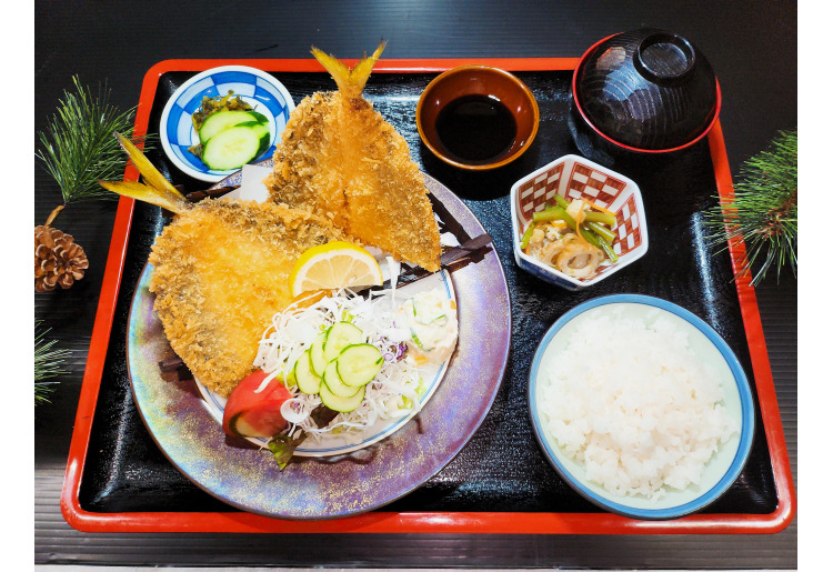 アジフライ定食