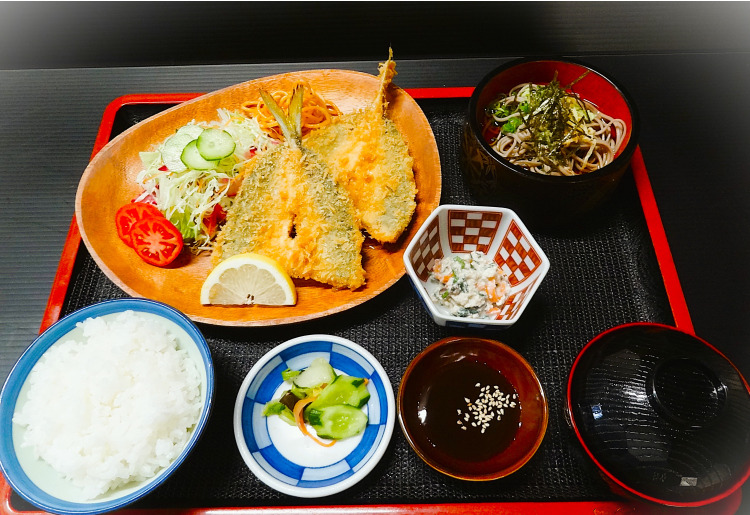 アジフライ定食